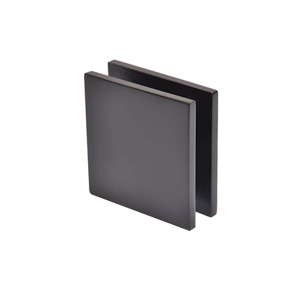 SCU40RB oil rubbed bronze square wall mount glass clamp, solid brass hole in glass style for 10-12mm glass