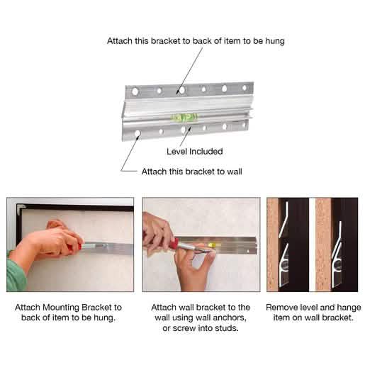 CRL 6-inch Hangman® Mirror & Picture Hanging System for secure wall mounting