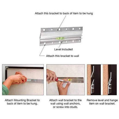 CRL 6-inch Hangman® Mirror & Picture Hanging System for secure wall mounting