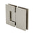 CRL Geneva 580 Brushed Nickel 180° Glass Shower Door Hinge 5° Offset