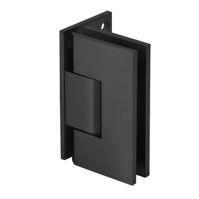 CRL Matte Black Vienna Adjustable Offset Wall-Mount Glass Door Hinge