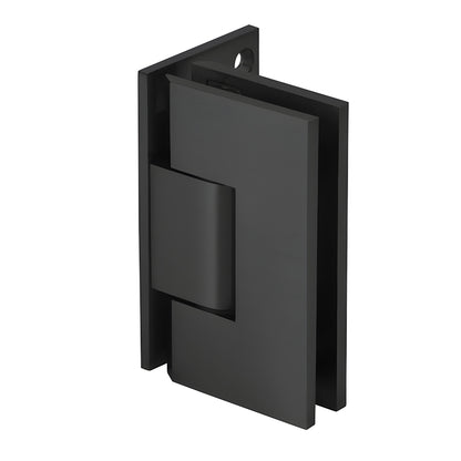 Matte black Vienna adjustable offset wall-mount shower hinge (brass), SKU V1E344MBL.