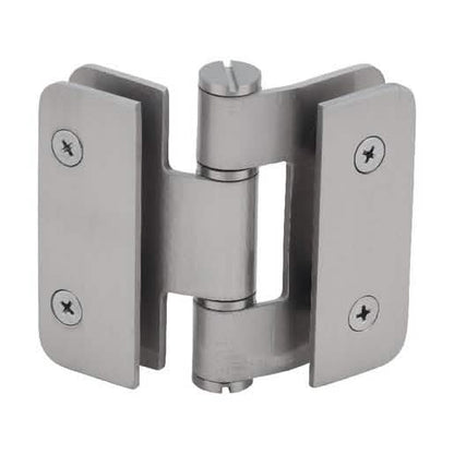 "CRL Brushed Nickel Zurich 07 Glass-to-Glass Inline Outswing Hinge - Sleek and Durable Des