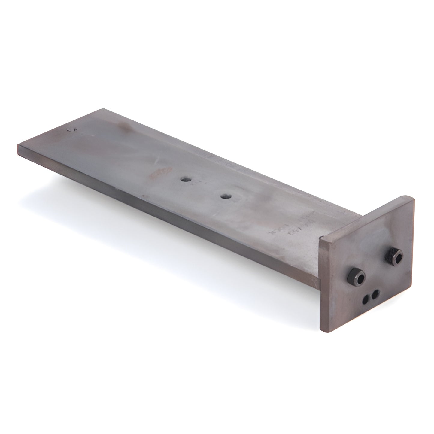 DJ750 mill-finish aluminum mullion bracket for US Aluminum 4500 Series curtain wall, rectangular plate w/ mounting holes