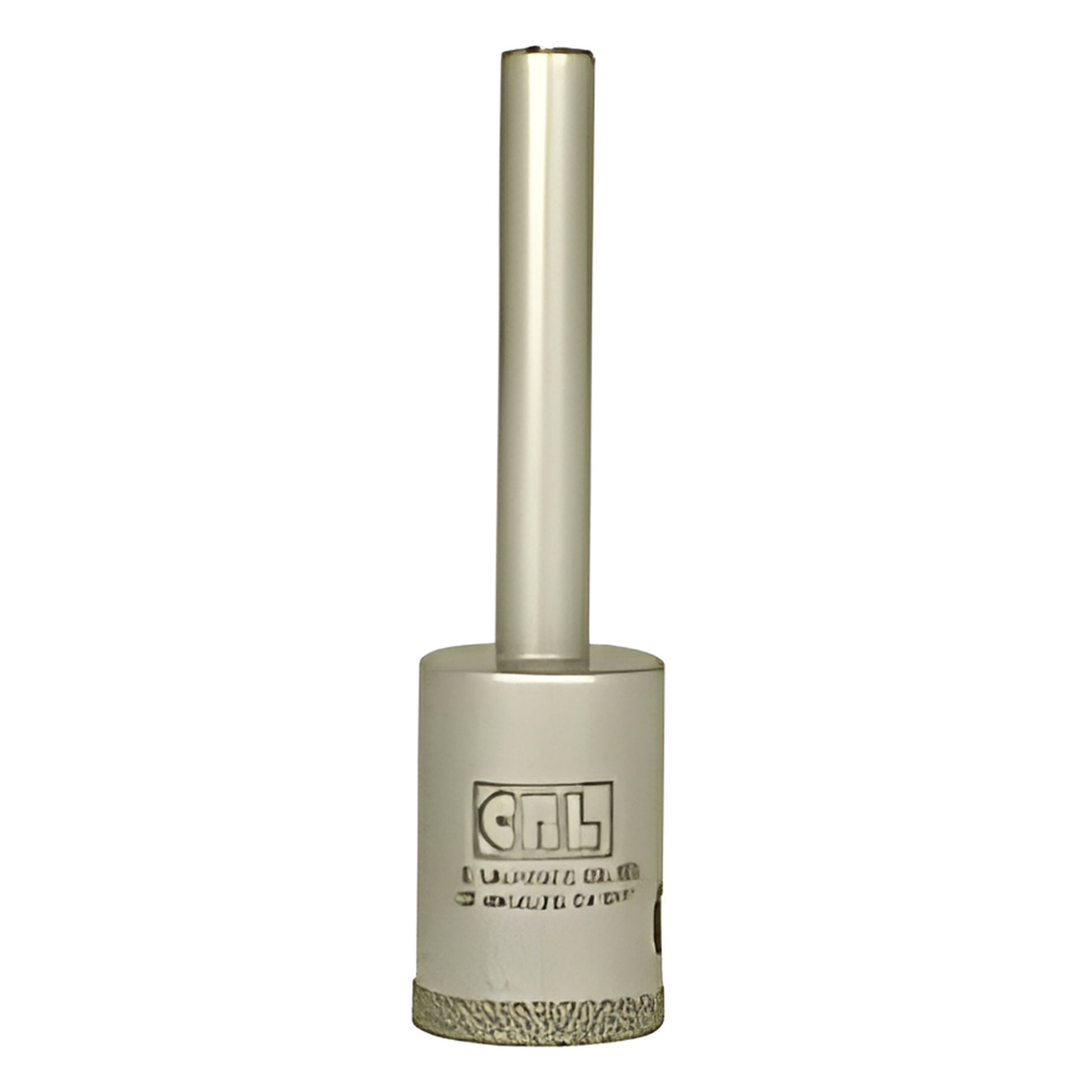 EDD34 CRL diamond-plated 3/4 in smooth rim drill bit with reduced round 3/8 in shank for glass/tile