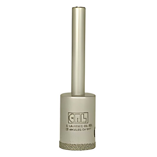 EDD34 CRL diamond-plated 3/4 in smooth rim drill bit with reduced round 3/8 in shank for glass/tile