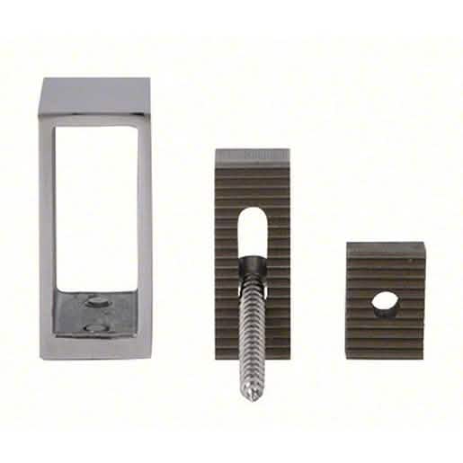 CRL Brushed Stainless Track Holder for Wall, SRSER78BS Deluxe Senior Serenity Sliding Syst
