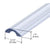 CRL Frameless Shower Door Half-Round Clear Threshold