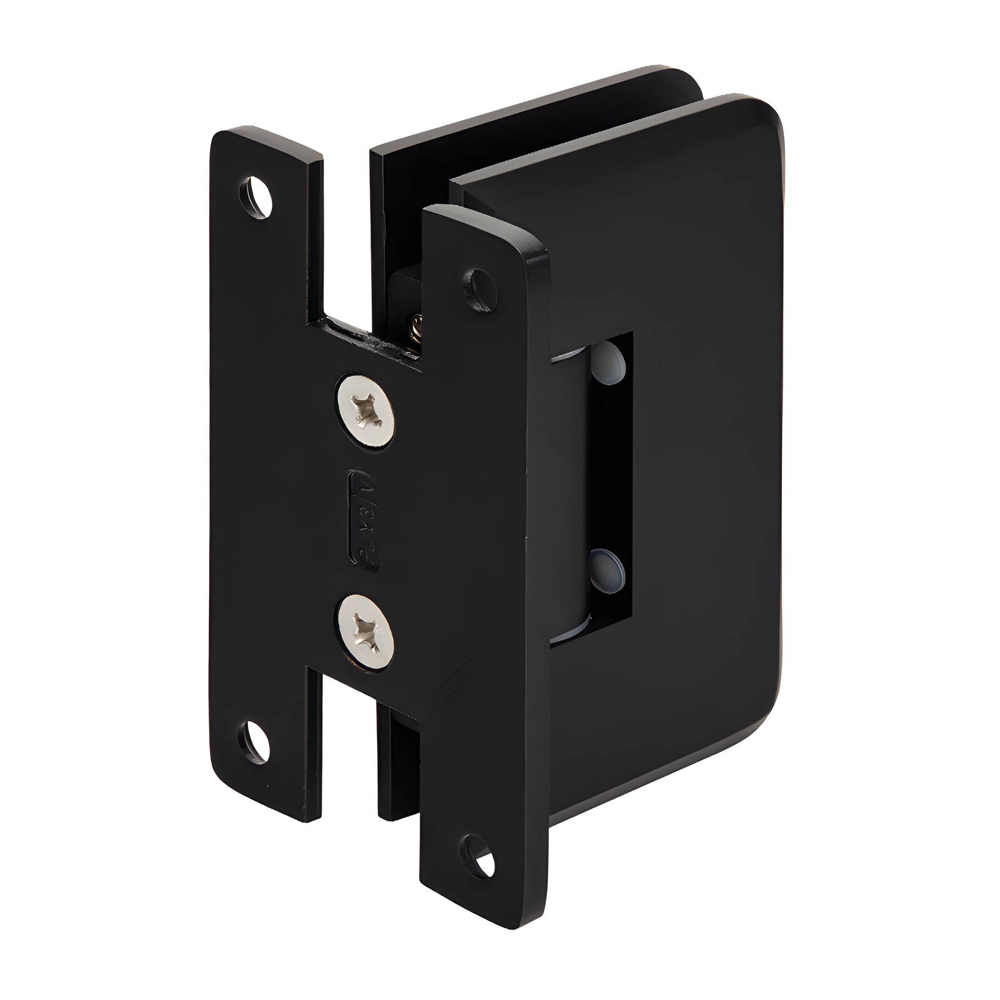 PLY0370RB oil-rubbed bronze solid brass heavy-duty frameless shower door hinge, wall-mount for 3/8-1/2 in glass