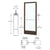 CRL-U.S. Aluminum 250 3' x 7' Narrow Stile Bronze-Black Door Offset