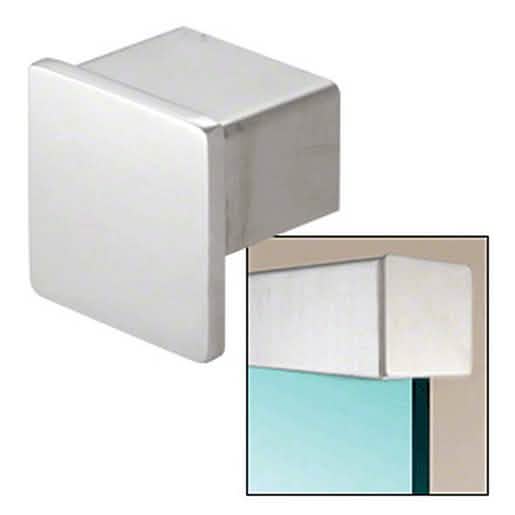 CRL 316 Polished Stainless Steel End Cap for 1-1/2" SRF15 Square Cap Railing