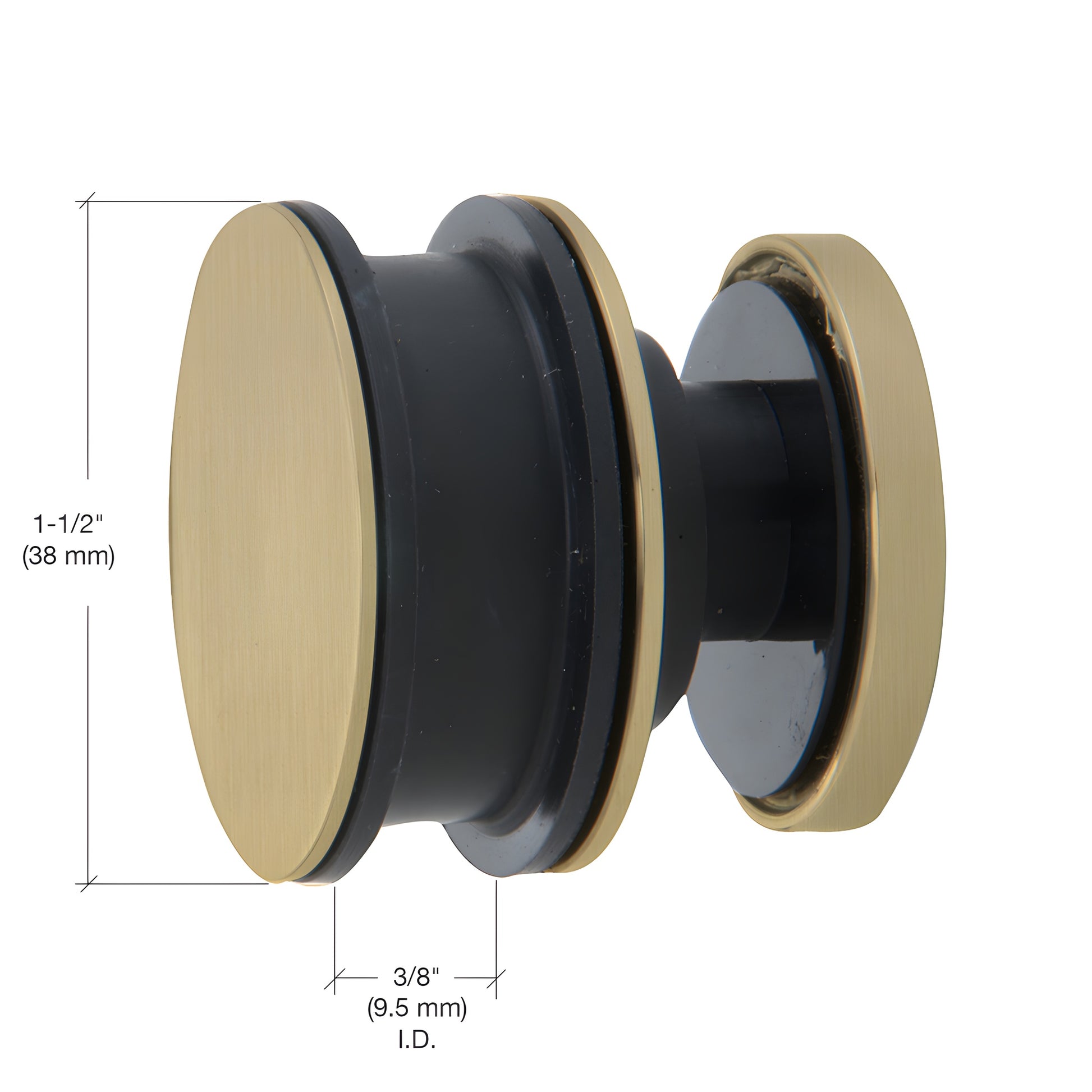 Brushed bronze stainless-steel replacement roller for Serenity SER78 sliding glass shower door (SKU: SERNR1BBRZ)