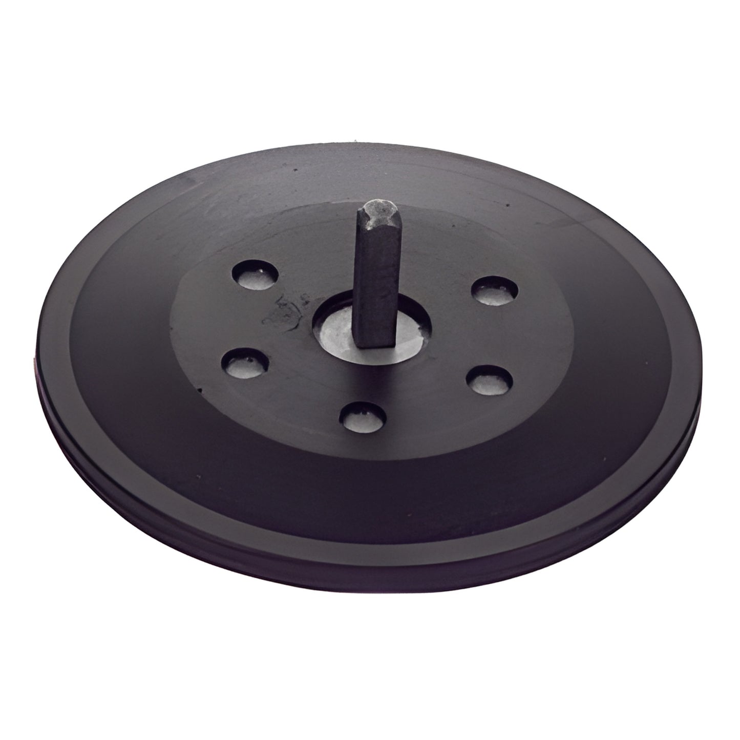 RR911 rubber gasket 4-3/4" - black round seal with central metal post and four holes, fits 911VC