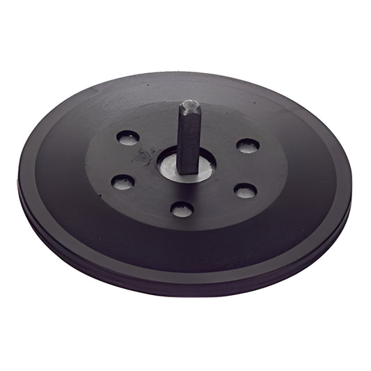 RR911 rubber gasket 4-3/4" - black round seal with central metal post and four holes, fits 911VC