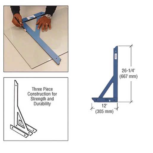 CRL 26-1/4" Phenolic L-Square: Durable tool for precise measurements in woodworking.
