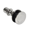 HRF14PS stainless steel rigid head glass attachment, polished 316 SS, for 12-27mm tempered glass, low-profile all-glass look
