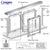 CRL Arlene Horizontal Sliding Pass-Thru Door w/ D7 Header (No Screen)