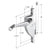 CRL Left-Hand Jalousie Window Operator 4-Inch Link Replacement