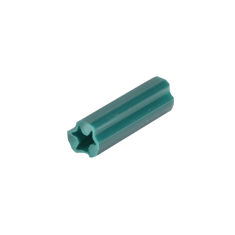 Green PVC expanding anchor EXP2005, 1" long, 1/4" drill hole, for concrete, tile and marble.
