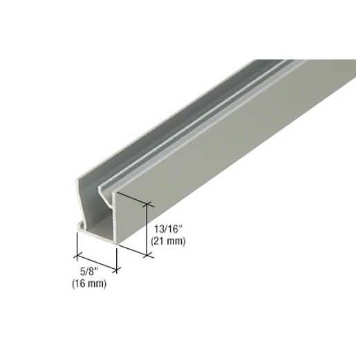 CRL 290/295 Satin Anodized Fixed Glass Cover Plate - Sleek, Durable, High-Quality Design