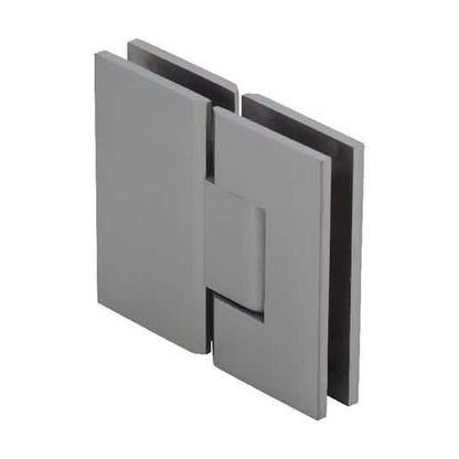 CRL Brushed Nickel Vienna 180 Series Glass-to-Glass Hinge for seamless bathroom design.
