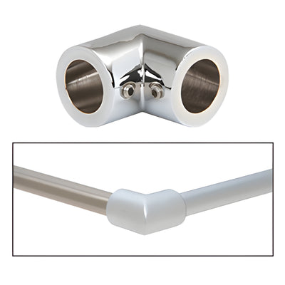 CRL Polished Chrome Corner Mounting Bracket for Support Bars
