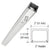 CRL 36 in Polished Stainless Narrow Header for Shower Door