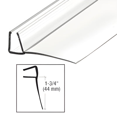 CRL 95in Clear Poly U-Channel 1-3/4in Fin for 1/2in Glass