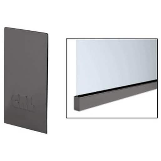 CRL Dark Bronze End Cap for W5B Windscreen & Smoke Baffle Base Shoe - Durable Finish