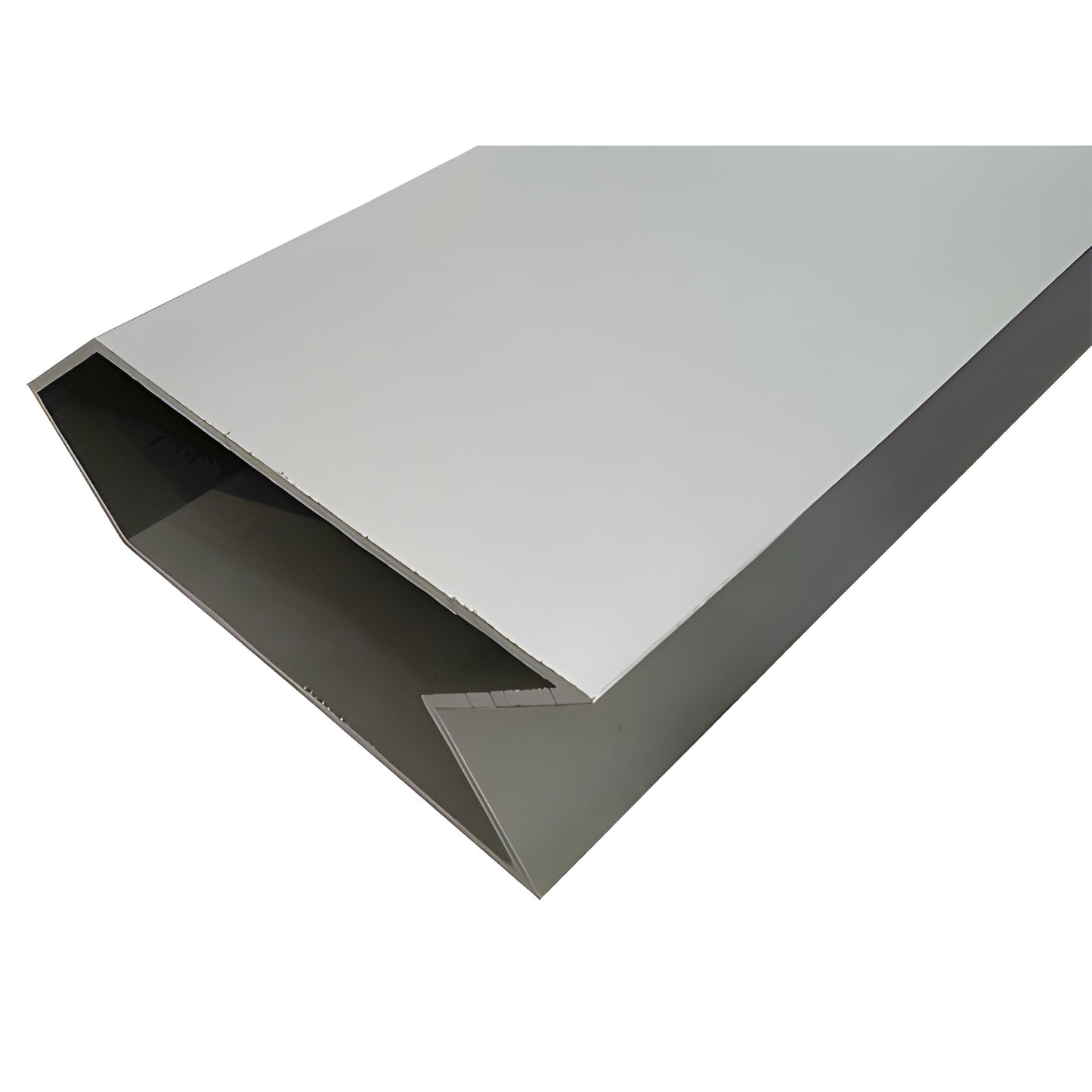Clear anodized 6063-T5 aluminum extrusion profile (SKU 0G79011), large folded hat-shaped architectural section.