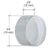 CRL 3/4" UV-Bonded Round Crystal Glass Shelf Support