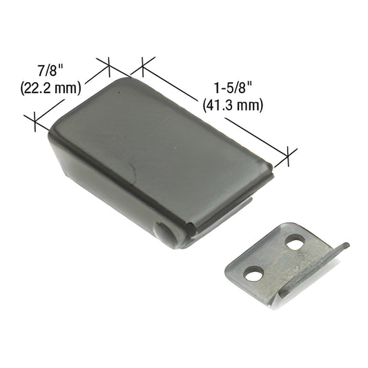 DVL2 metal backslider latch with mounting bracket for pickup trucks, 1-5/8" x 7/8" (41 22 mm)