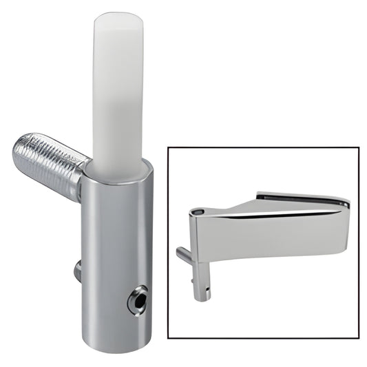 PTH361 zinc-plated steel Euro-series mounting bracket and matching cover for interior door hinges.