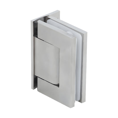Satin nickel wall mount oil dynamic hinge for 5/16-9/16 (8-14 mm) glass doors, SKU H8211BTSN