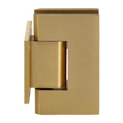 CRL Satin Brass Geneva 074 Series Wall Mount Short Back Plate Hinge - Elegant and Durable