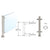 CRL PP55 12in Brushed Stainless 1in Center Post for Counter/Partition