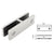 CRL Polished Stainless Steel 180° Glass Railing Bracing Clamp
