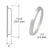 CRL Aluminum 0.157" Flared Cylinder Ring - Glass Hardware