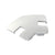 CRL 135° Silver Metallic Notched Post Cap for Glass Railing