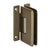 CRL Cologne 337 Brushed Bronze H-Back Adjustable Shower Door Hinge