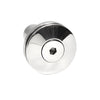 RRF10PS stainless steel low-profile glass attachment fitting for 10-13.52mm tempered glass, supports flush or cap mount
