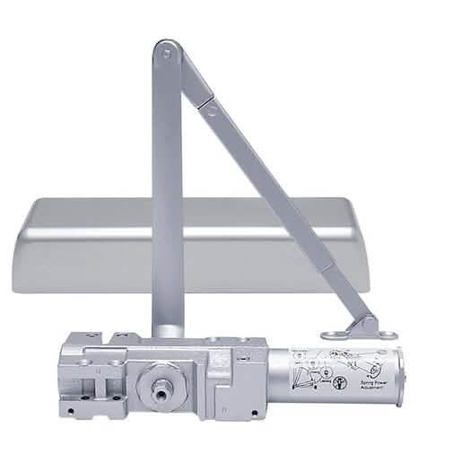 CRL Aluminum Adjustable Door Closer, Size 1-6, Delayed Action, Surface Mount, Cast Iron
