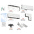 CRL Satin Anodized Patch Door Kit for Transom & Sidelite - No Lock
