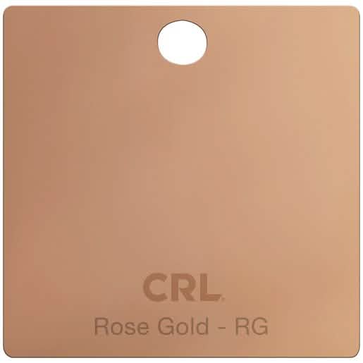 CRL Rose Gold Color Chip: Elegant metallic finish for modern architectural designs.