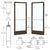 CRL-U.S. Aluminum Series 250 72x84 Narrow-Stile Butt-Hinge Door Pair
