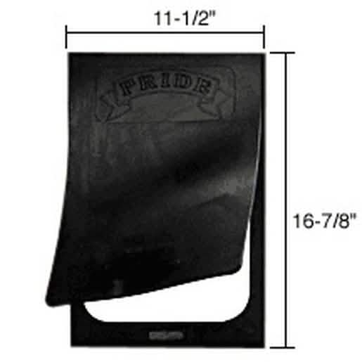 CRL Magnetic U-Frame & Rubber Flap for LD500 Large Pet Door - Durable Replacement