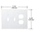 CRL Clear Acrylic Mirror Wall Plate - Duplex & Double Toggle Combo