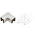 CRL Polished Stainless 90° Corner for 1-1/2" Square Glass Cap Rail