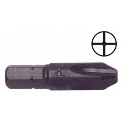 CRL 1/4" Hex Phillips Insert Bit No. 3 Point - Durable, Precision Tool for Fastening