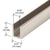 CRL Polished Nickel 3/8" Deep U-Channel for Shower Door 95"